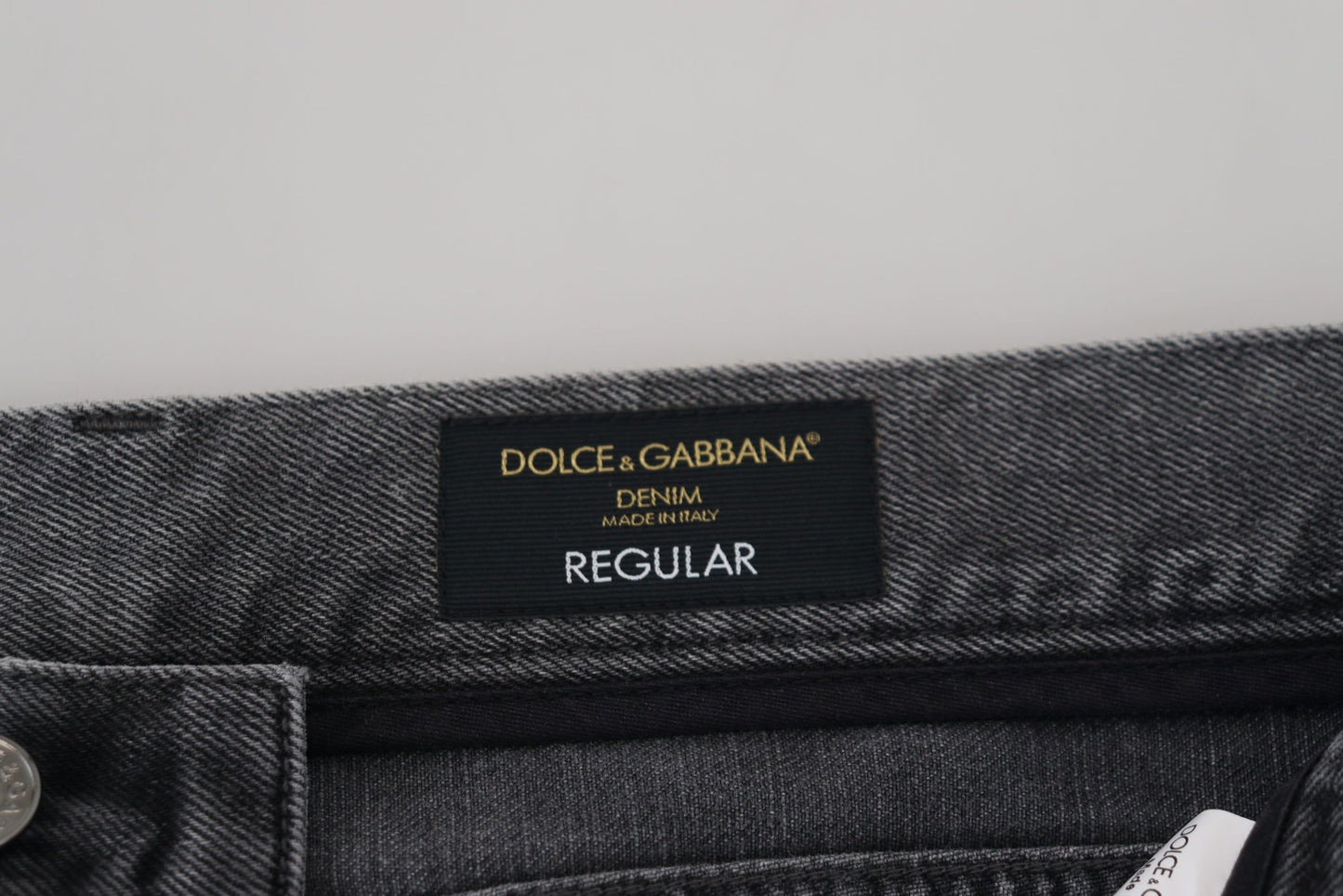 Dolce &amp; Gabbana Elegant Grey Care Denim Treasure