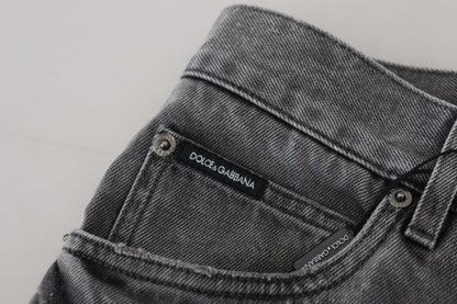 Dolce &amp; Gabbana Elegant Grey Care Denim Treasure