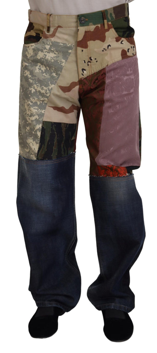 Джинси Dolce &amp; Gabbana Petchwork Rich Silk Blend Denim