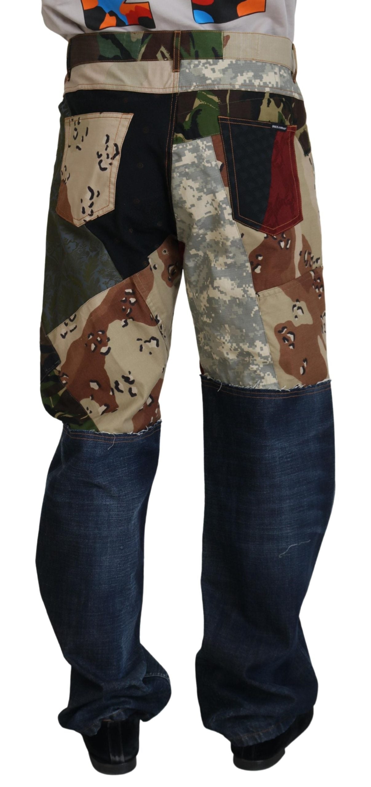 Джинси Dolce &amp; Gabbana Petchwork Rich Silk Blend Denim