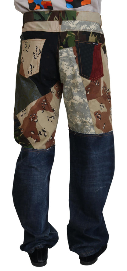 Джинси Dolce &amp; Gabbana Petchwork Rich Silk Blend Denim