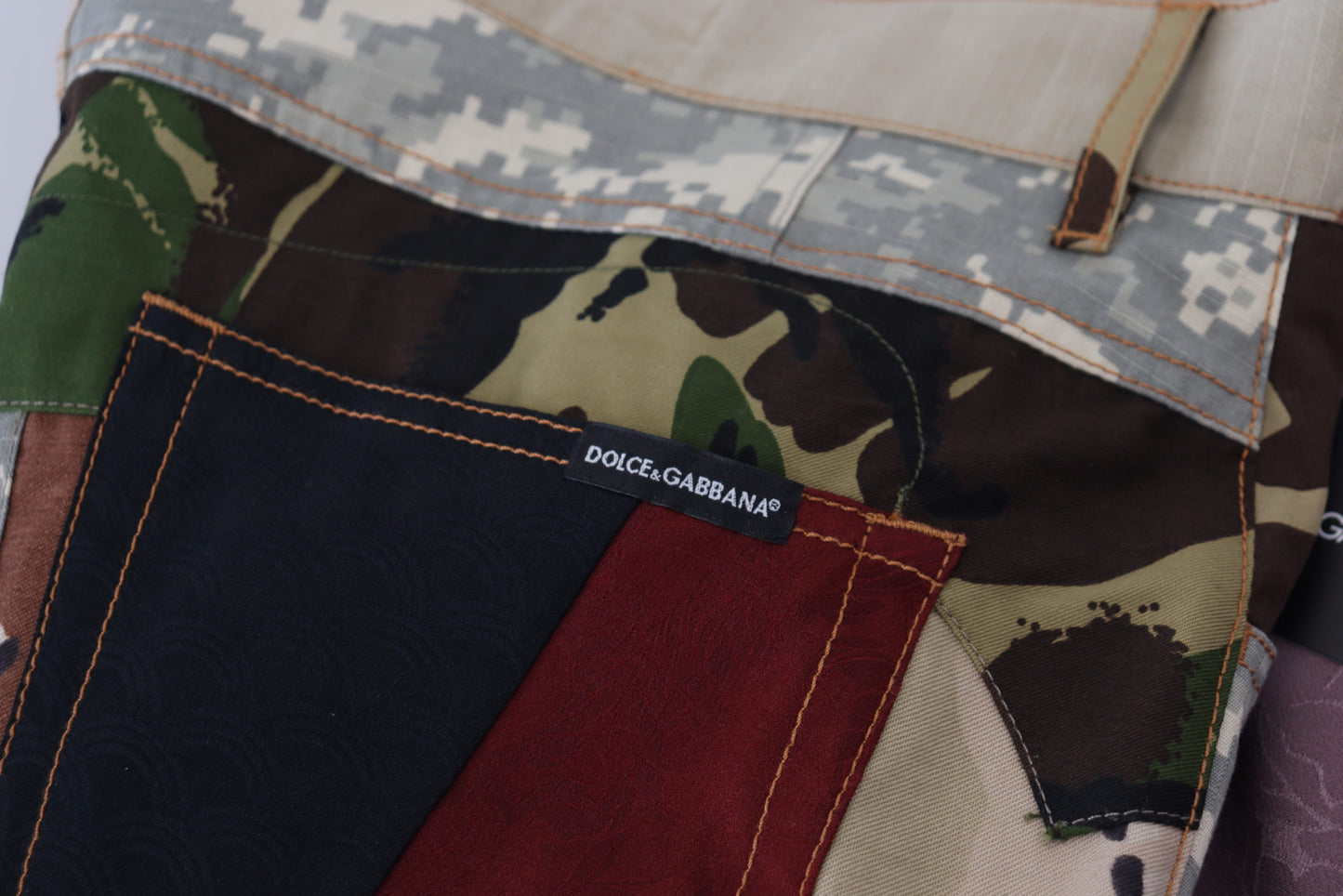 Джинси Dolce &amp; Gabbana Petchwork Rich Silk Blend Denim