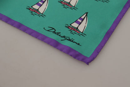 Чоловічий кишеньковий платок Dolce &amp; Gabbana Elegant Multicolor Silk