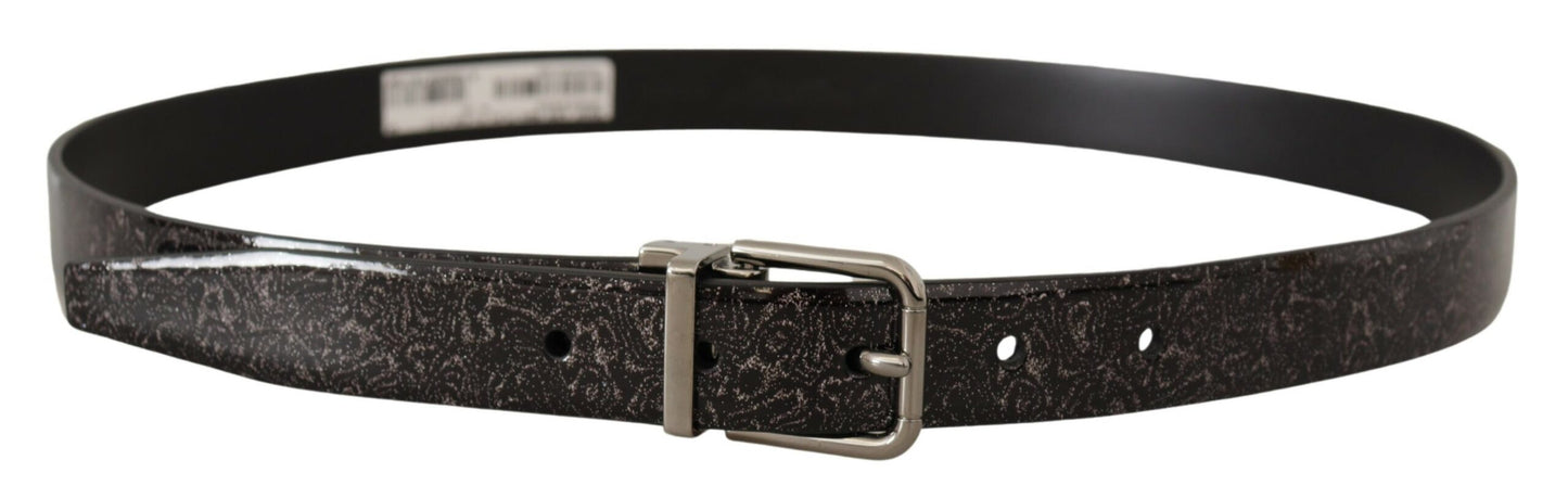 Витончений шкіряний ремінь Dolce &amp; Gabbana Grosgrain з металевою пряжкою