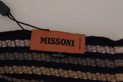 Автентичний різнокольоровий вовняний чоловічий шарф Missoni