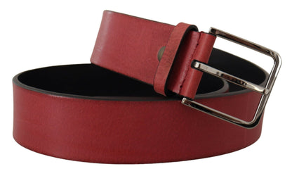Елегантний шкіряний ремінь Dolce &amp; Gabbana Grosgrain зі срібною пряжкою