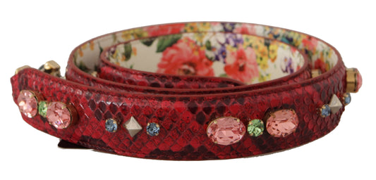 Елегантний ремінь для сумки з червоної шкіри пітона Dolce &amp; Gabbana