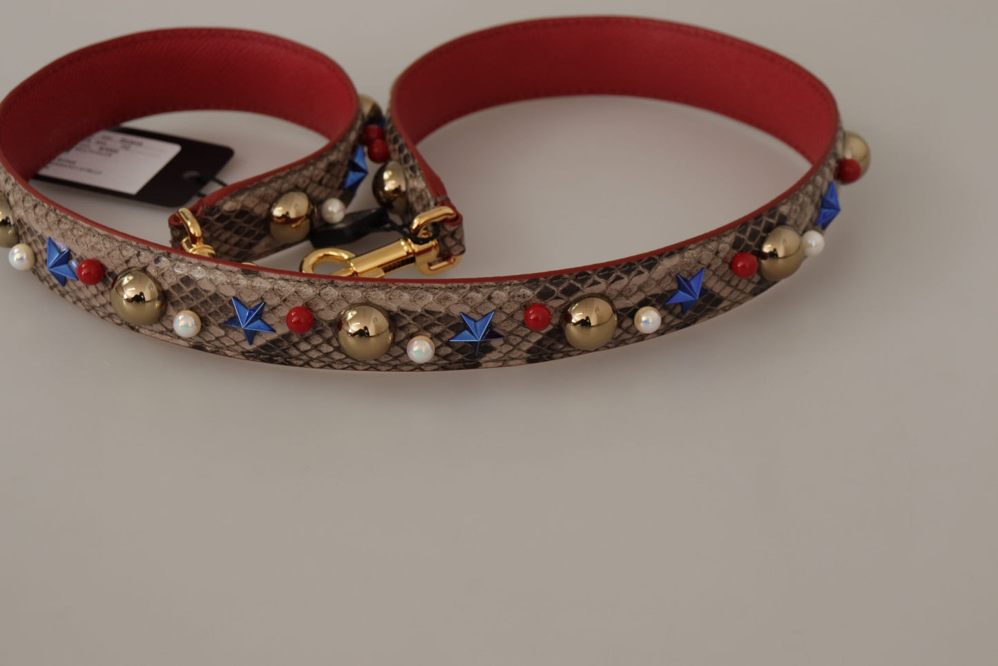 Елегантний ремінь на плече зі шкіри пітона Dolce &amp; Gabbana