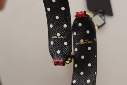 Елегантний ремінь на плече з червоної шкіри пітона Dolce &amp; Gabbana