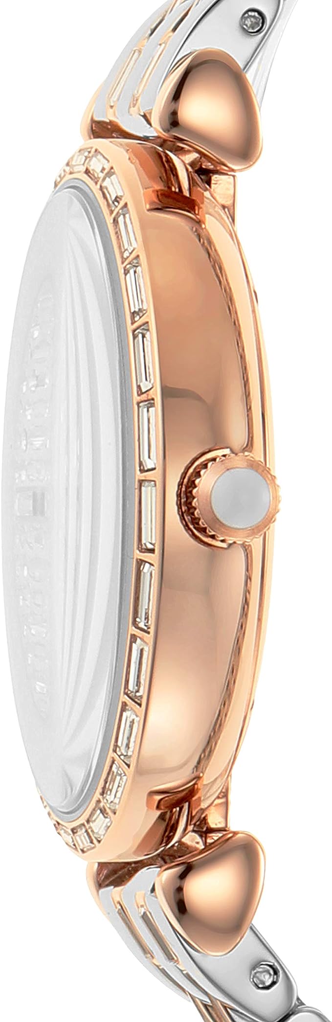 Елегантний двоколірний годинник Emporio Armani Crystal Pave