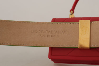 Елегантний шкіряний ремінь Dolce &amp; Gabbana з аксесуаром для міні-сумки
