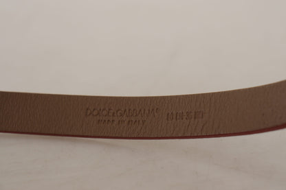 Шикарний замшевий ремінь Dolce &amp; Gabbana з вигравіруваною пряжкою з логотипом