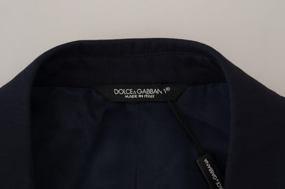 Елегантний синій вовняний шовковий піджак Dolce &amp; Gabbana