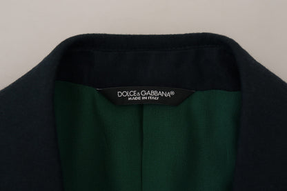 Елегантний блакитний піджак із суміші кашеміру та шовку Dolce &amp; Gabbana