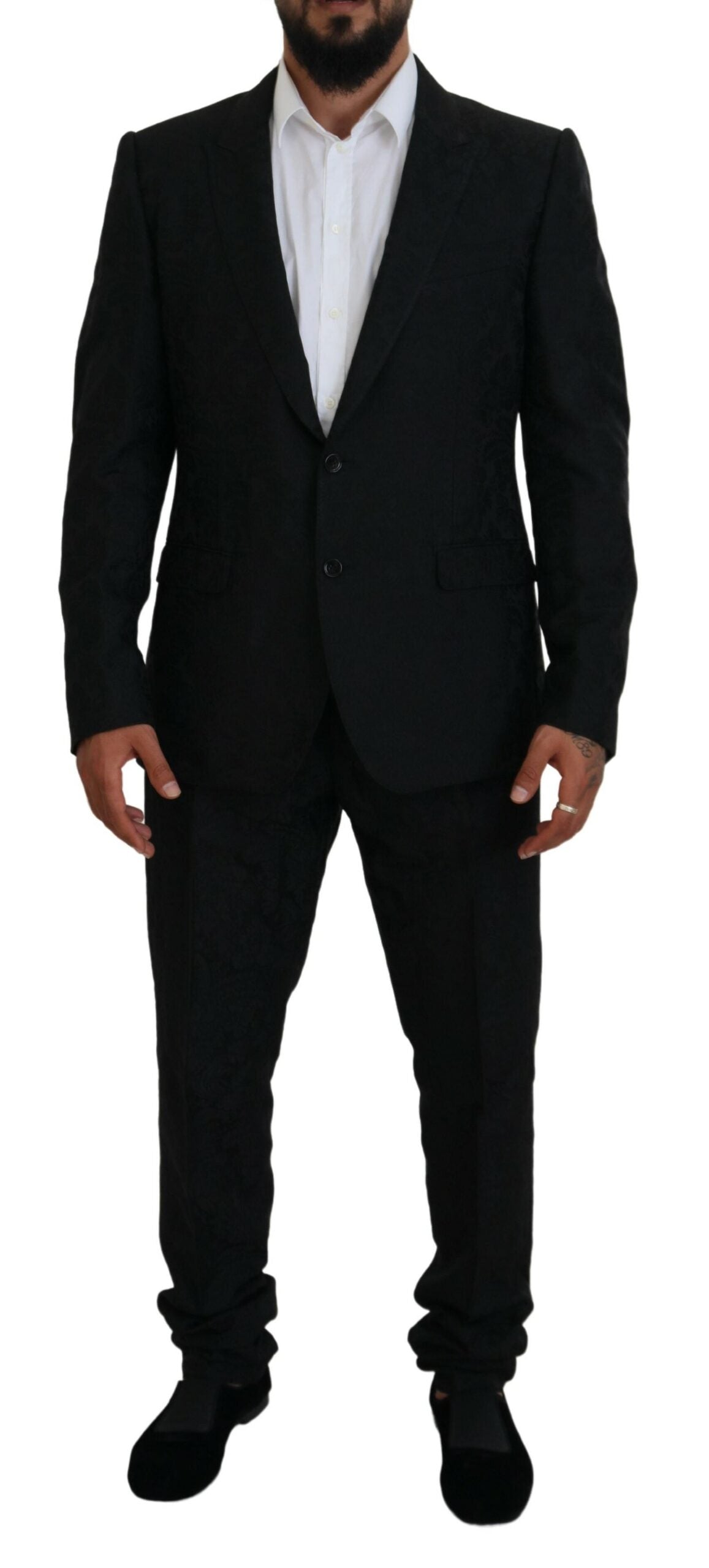 Дизайнерський костюм Dolce &amp; Gabbana Black Martini Slim Fit