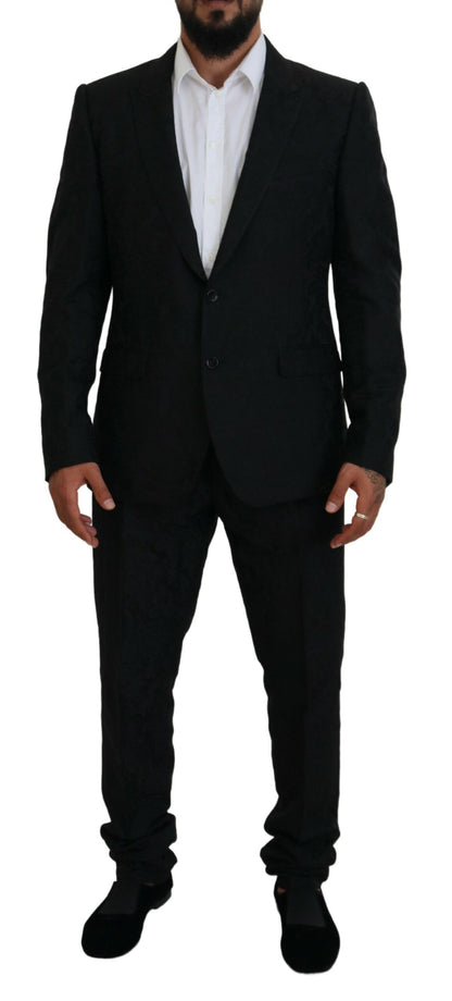 Дизайнерський костюм Dolce &amp; Gabbana Black Martini Slim Fit