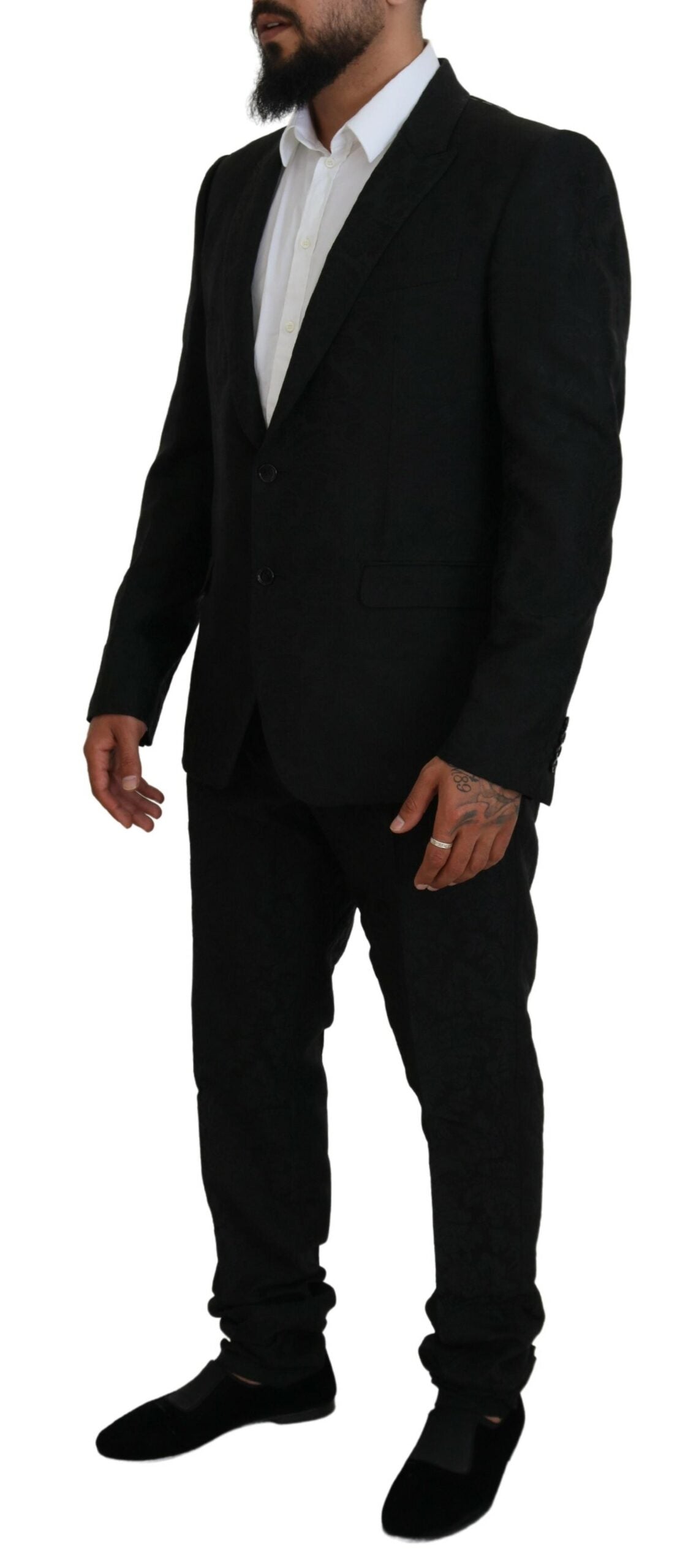 Дизайнерський костюм Dolce &amp; Gabbana Black Martini Slim Fit