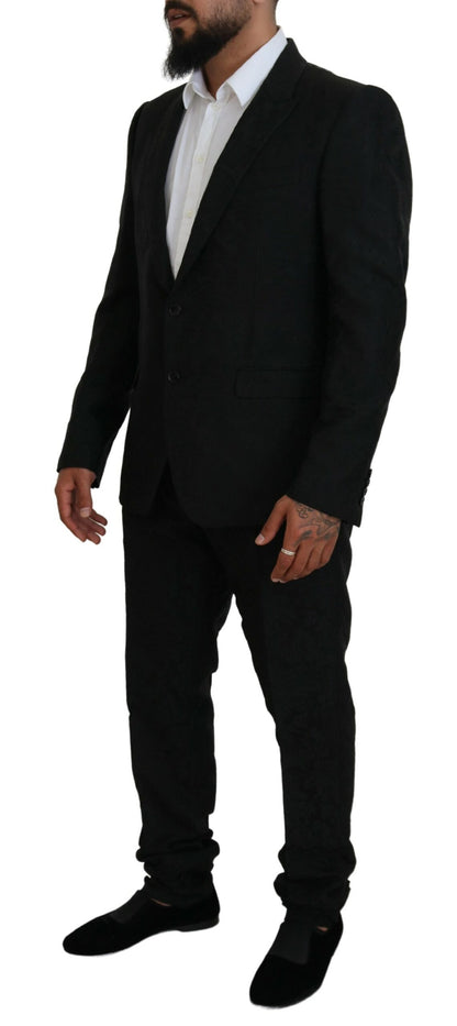 Дизайнерський костюм Dolce &amp; Gabbana Black Martini Slim Fit
