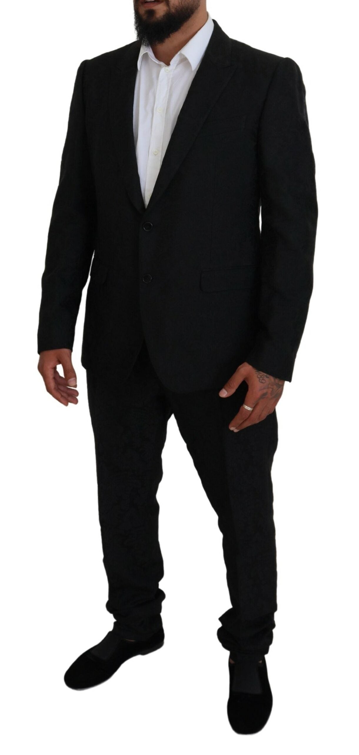 Дизайнерський костюм Dolce &amp; Gabbana Black Martini Slim Fit