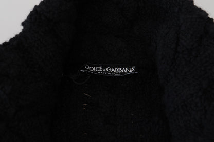 Елегантний чорний кардиган із суміші вовни та кашеміру Dolce &amp; Gabbana