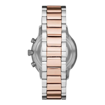 Елегантний двоколірний чоловічий годинник Emporio Armani