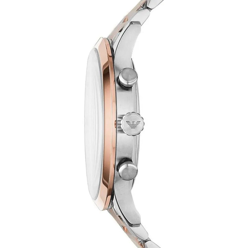 Елегантний двоколірний чоловічий годинник Emporio Armani