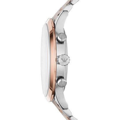 Елегантний двоколірний чоловічий годинник Emporio Armani