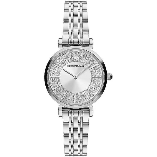 Елегантний жіночий годинник Emporio Armani в сріблястих тонах