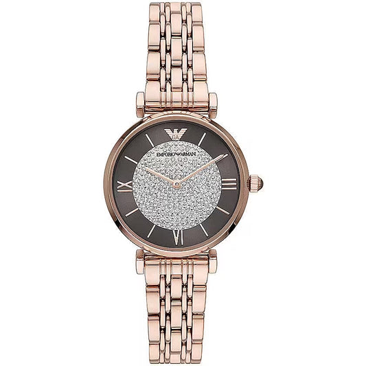 Елегантний жіночий годинник рожевого золота Emporio Armani