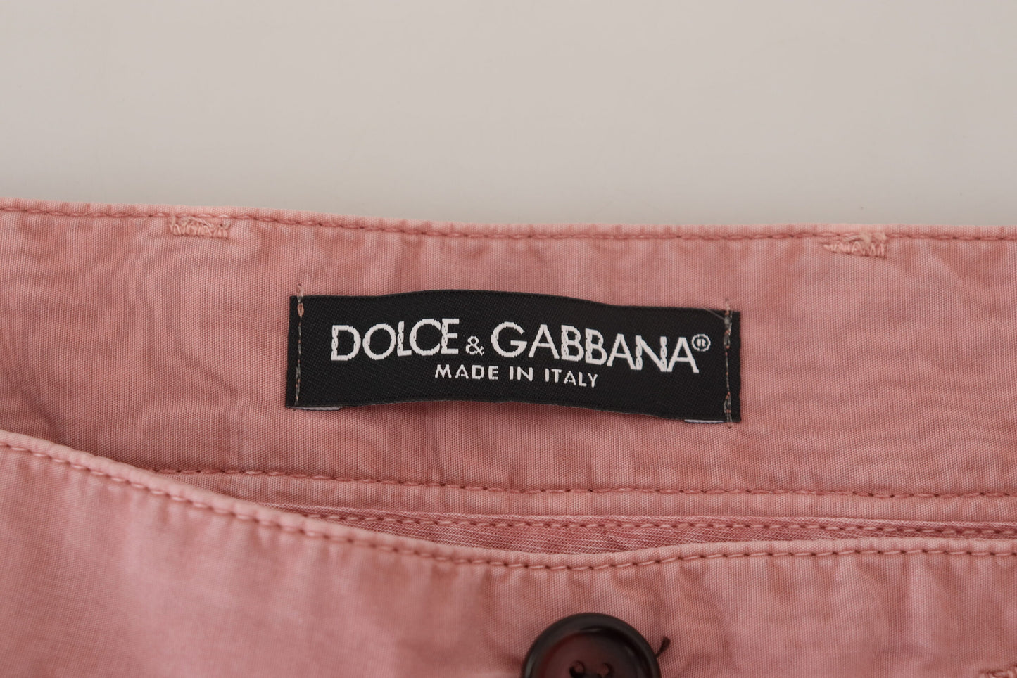 Вишукані рожеві чоловічі шорти чінос Dolce &amp; Gabbana