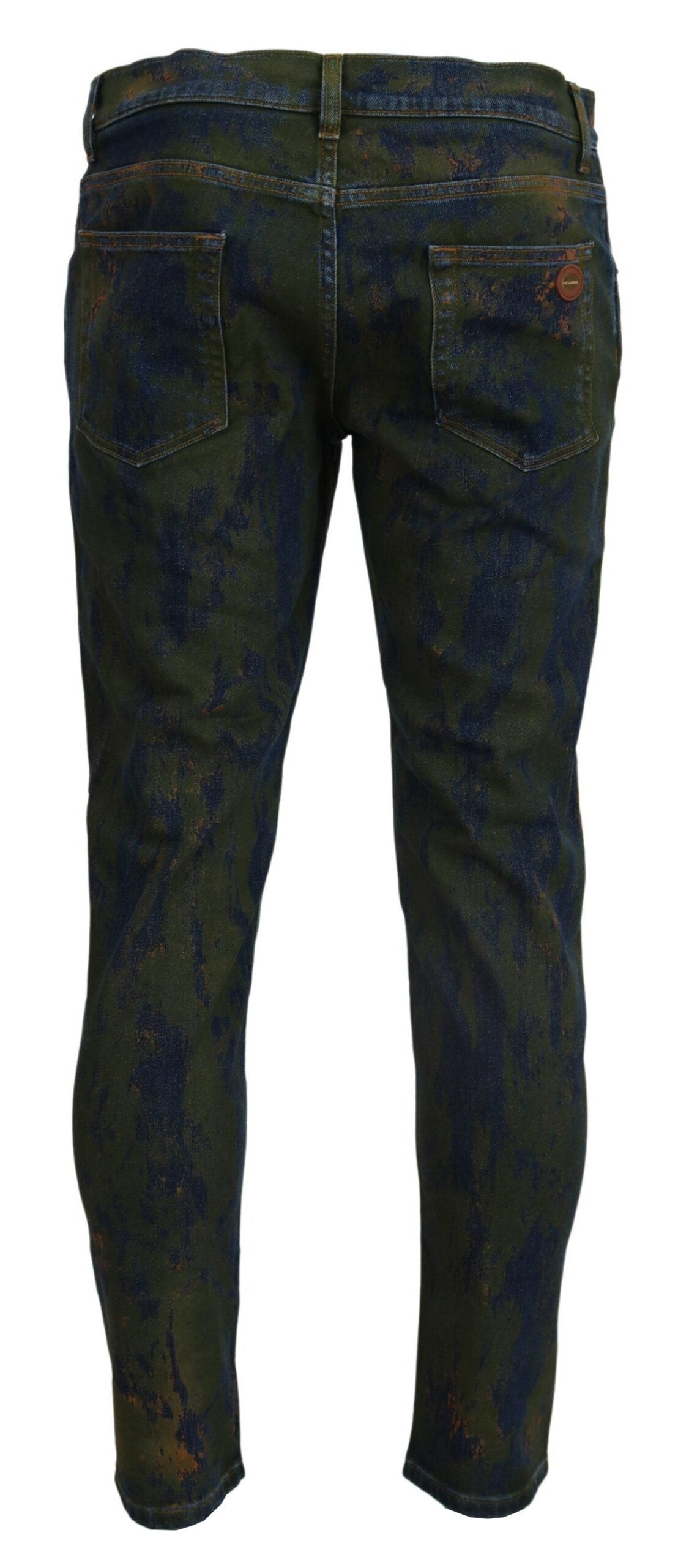 Джинси Dolce &amp; Gabbana Chic Slim-Fit із зеленого кольору