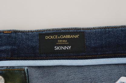 Джинси Dolce &amp; Gabbana Chic Slim-Fit із зеленого кольору
