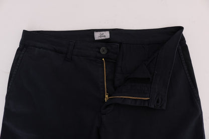 Сині бавовняні стрейч-штани GF Ferre Chic Slim Fit