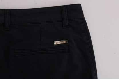Сині бавовняні стрейч-штани GF Ferre Chic Slim Fit