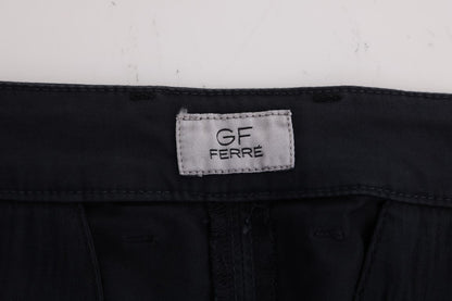 Сині бавовняні стрейч-штани GF Ferre Chic Slim Fit