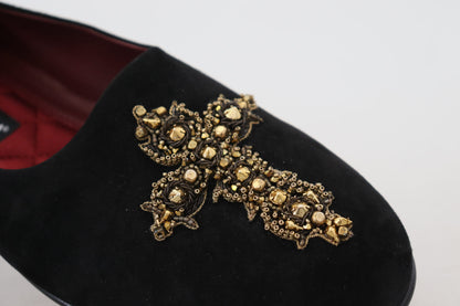 Лофери Dolce &amp; Gabbana Black Gold Crystal з блискітками