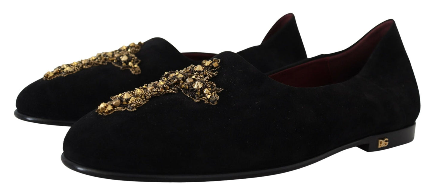 Лофери Dolce &amp; Gabbana Black Gold Crystal з блискітками