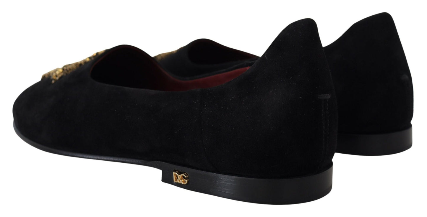 Лофери Dolce &amp; Gabbana Black Gold Crystal з блискітками
