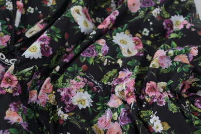 Елегантна міні-сукня Dolce &amp; Gabbana з квітковим принтом і логотипом