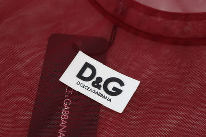 Бордова міні-сукня Dolce &amp; Gabbana - італійська елегантність