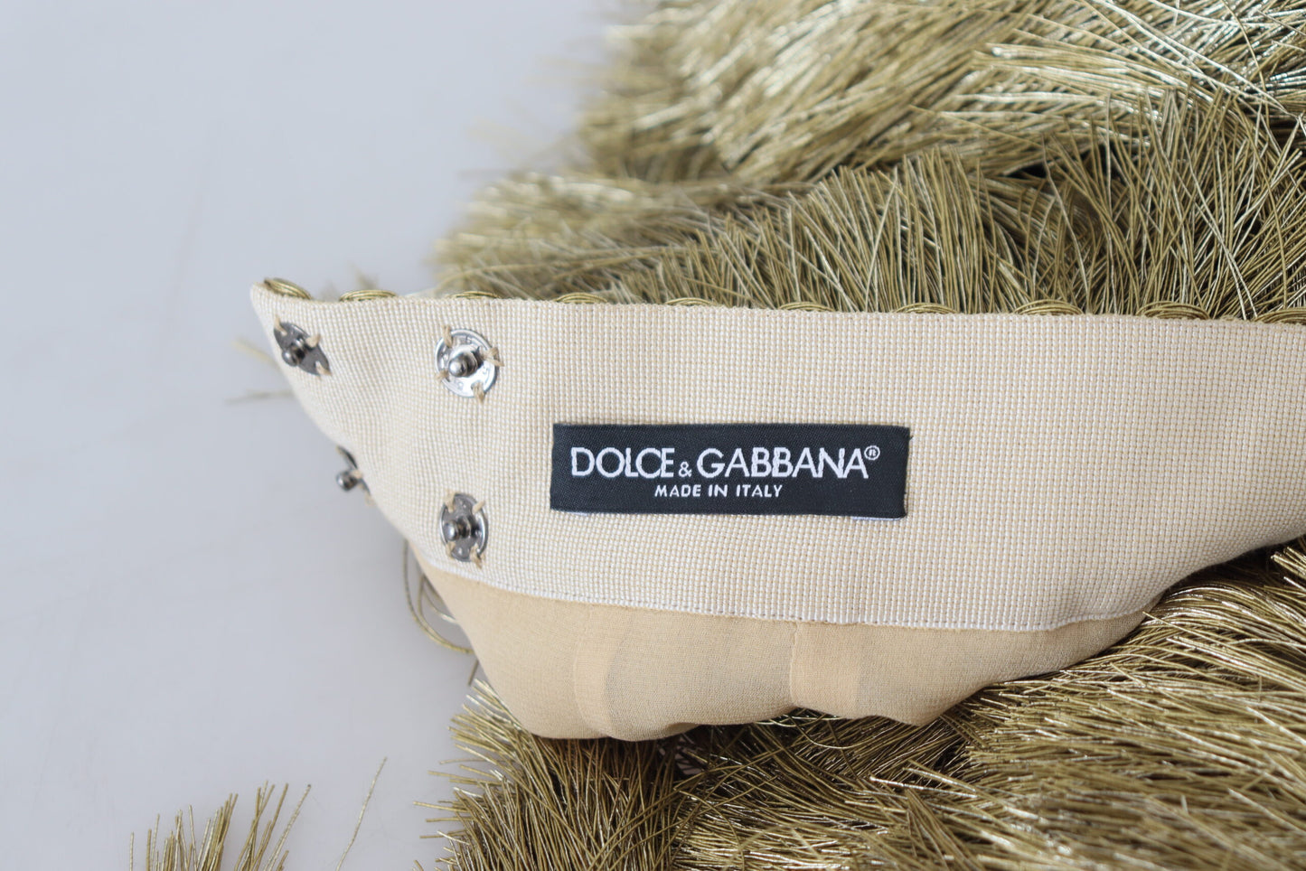 Золота спідниця міді з високою талією Dolce &amp; Gabbana