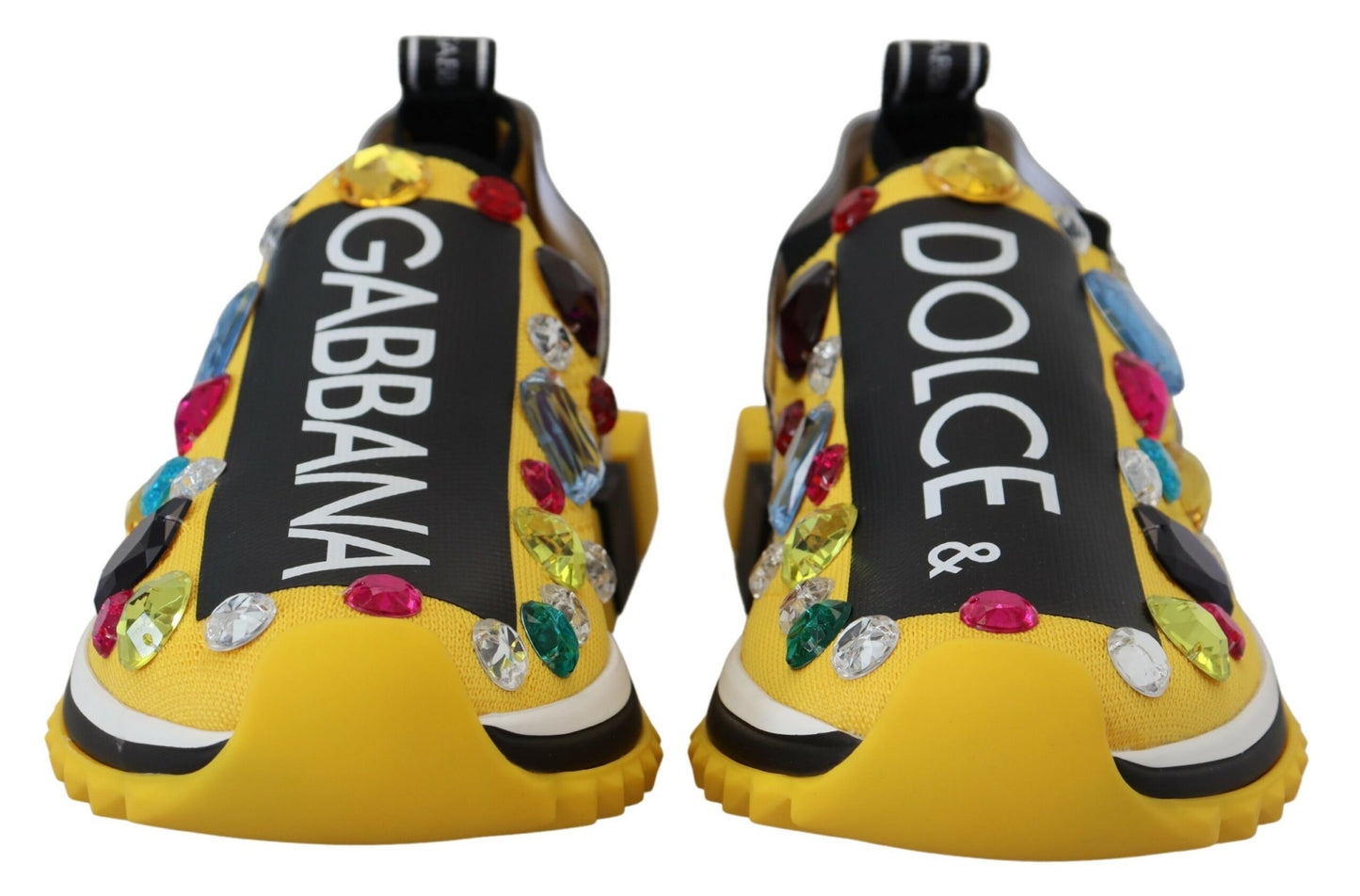 Вишукані жовті кросівки з технічної тканини Dolce &amp; Gabbana
