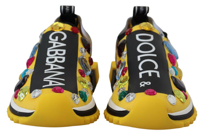 Вишукані жовті кросівки з технічної тканини Dolce &amp; Gabbana