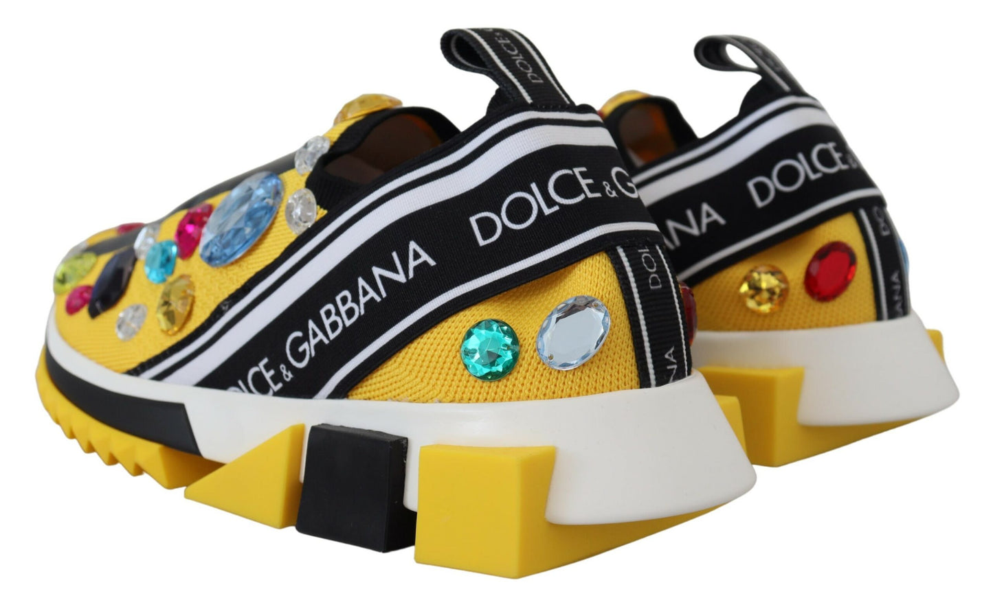 Вишукані жовті кросівки з технічної тканини Dolce &amp; Gabbana