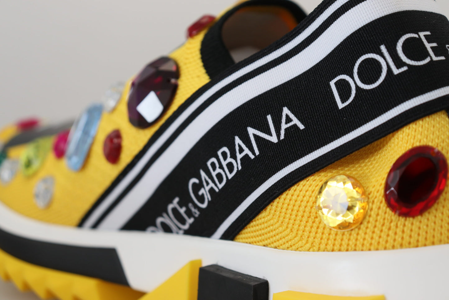 Вишукані жовті кросівки з технічної тканини Dolce &amp; Gabbana
