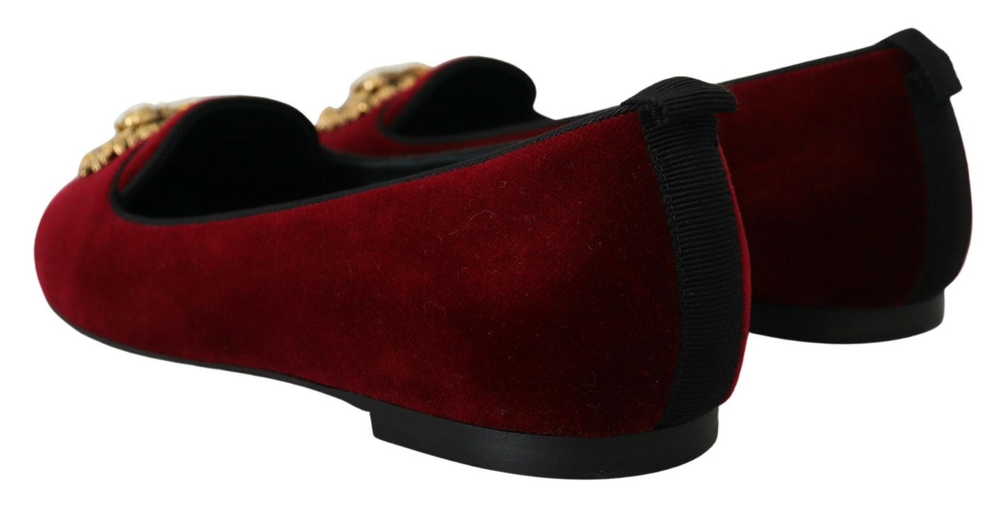 Лофери Dolce &amp; Gabbana Bordeaux Velvet Devotion