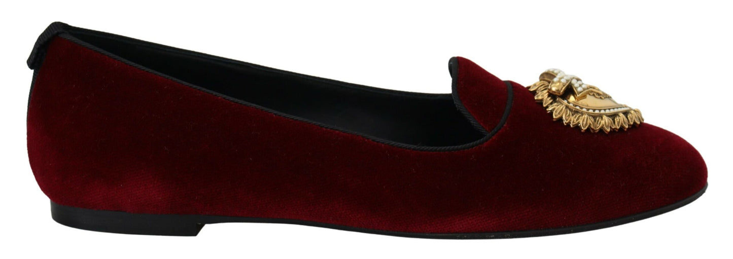 Лофери Dolce &amp; Gabbana Bordeaux Velvet Devotion