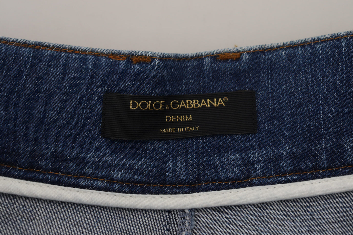 Елегантні сині джинси з високою талією Dolce &amp; Gabbana