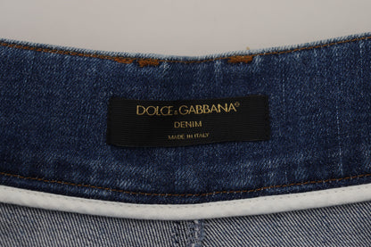 Елегантні сині джинси з високою талією Dolce &amp; Gabbana