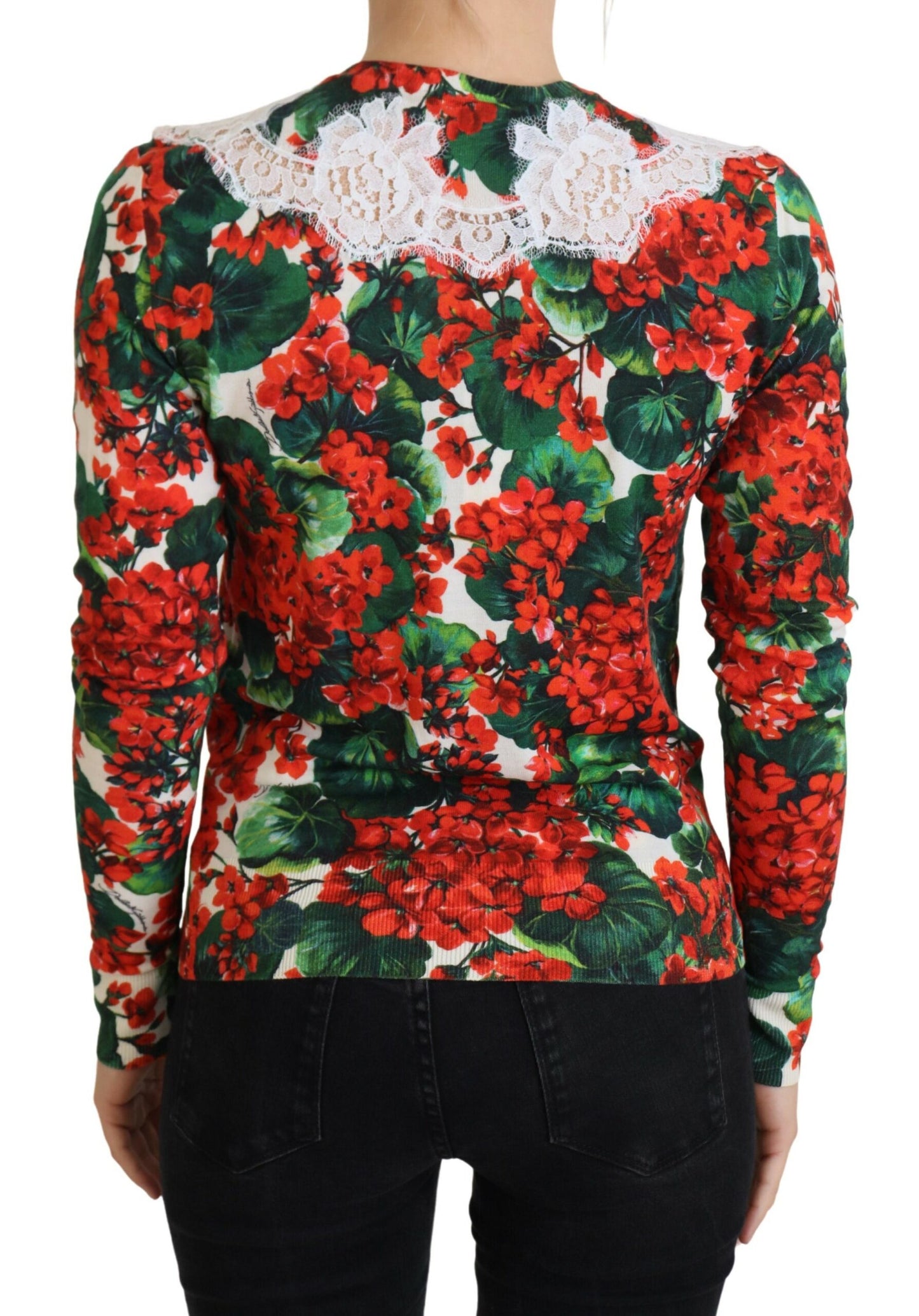 Елегантний кардиган Dolce &amp; Gabbana з квітковим вирізом